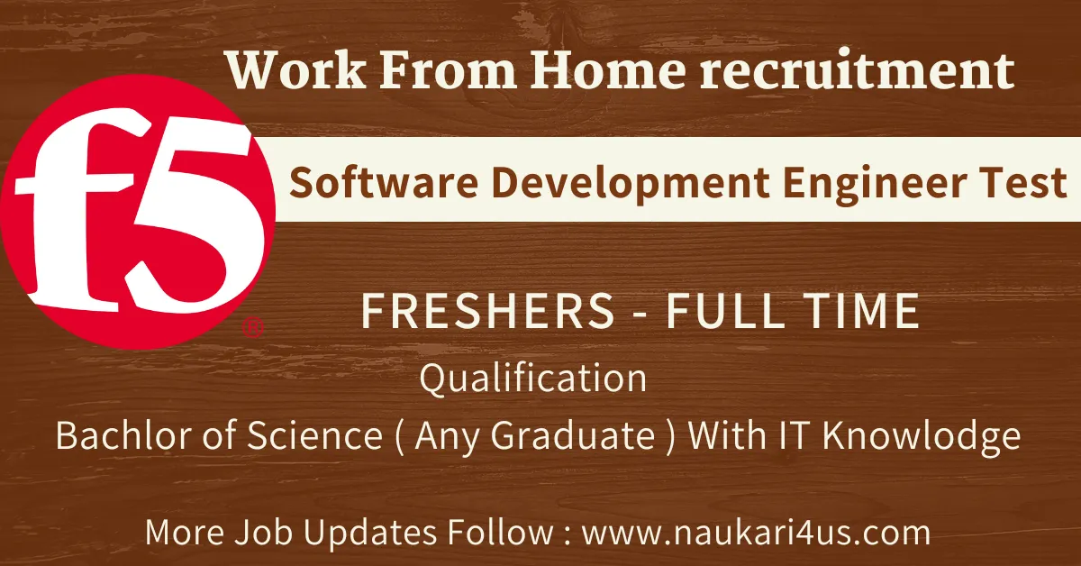 Work From Home Job In Hyderabad Freshers Jobs In Hyderabad F5 Latest