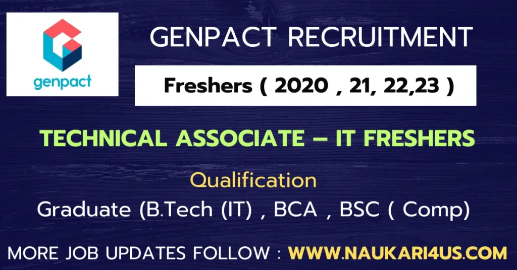 Genpact Recruitment for Freshers