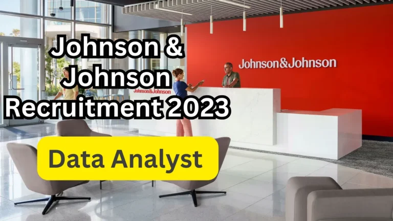 Johnson & Johnson Recruitment 2023