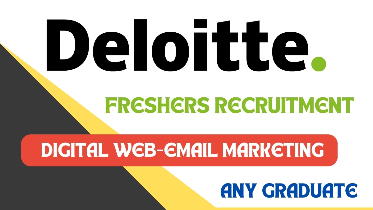 Deloitte Freshers Work Form Home Job 2024