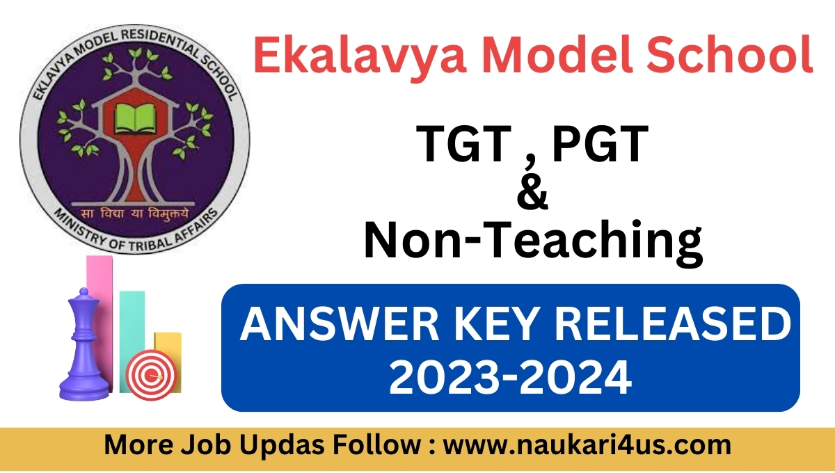 EMRS TGT PGT Non Teaching Answer Key Released 2023 2024