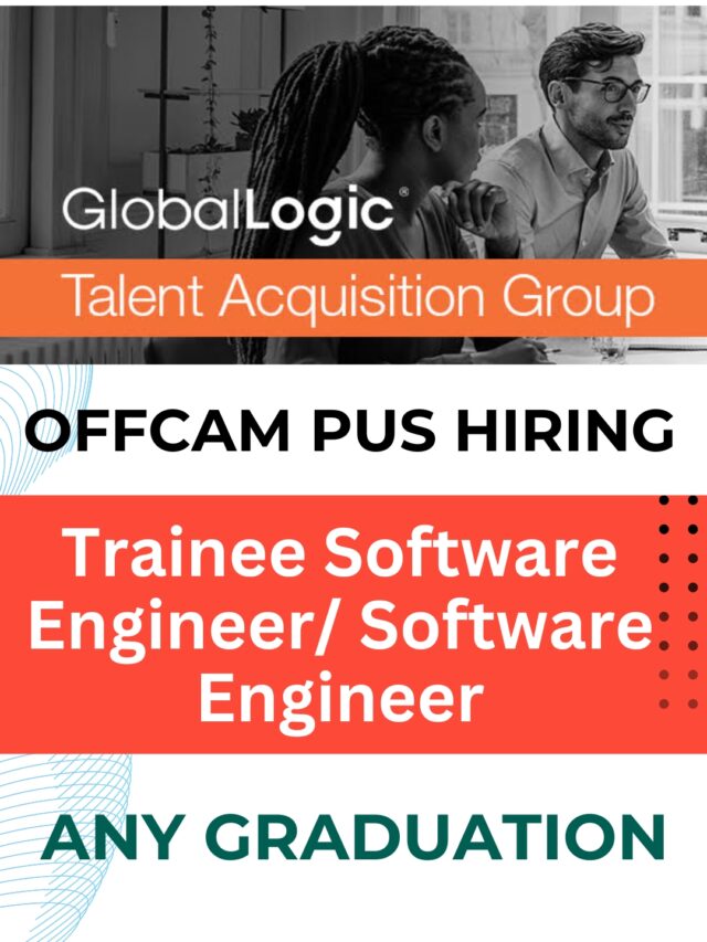 GlobalLogic Virtual Off-campus Recruitment Drive2024