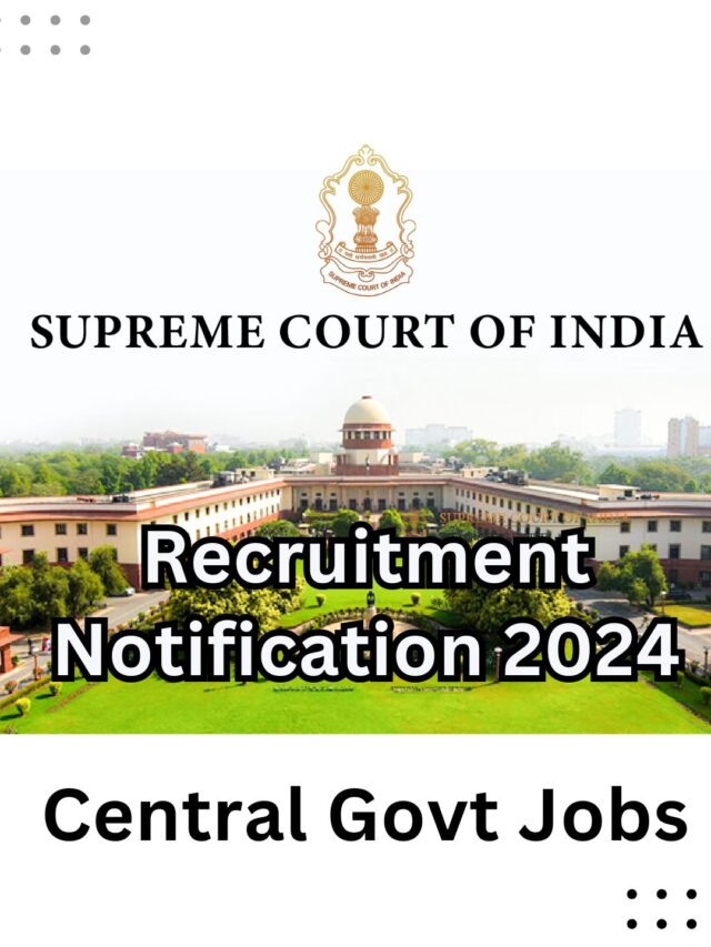 SUPREME COURT JOBS 2024 RecruitmentJobs