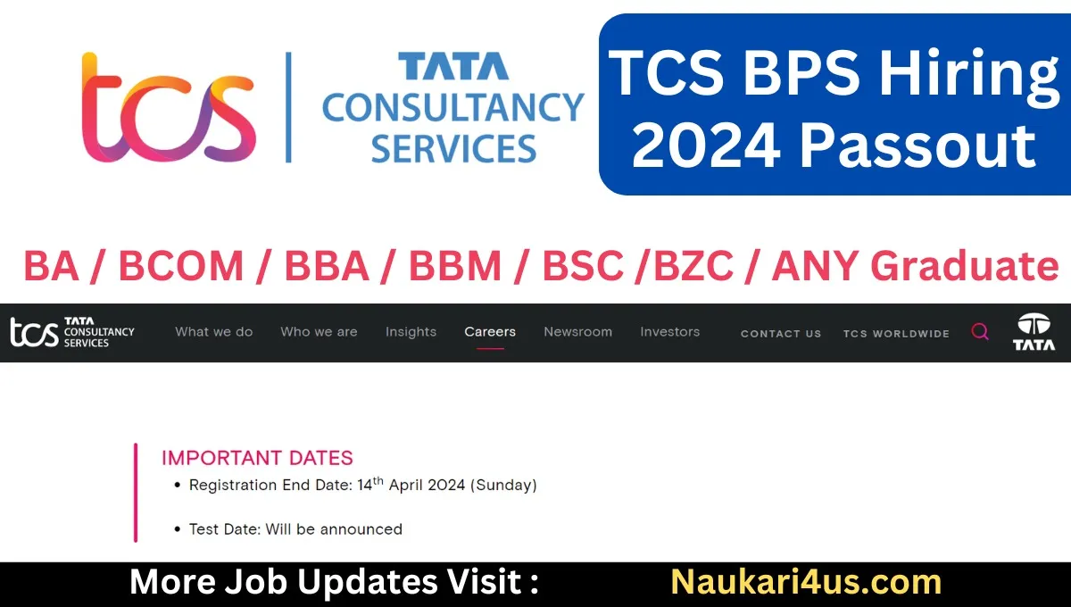 TCS Careers TCS BPS Hiring for 2024 Graduates