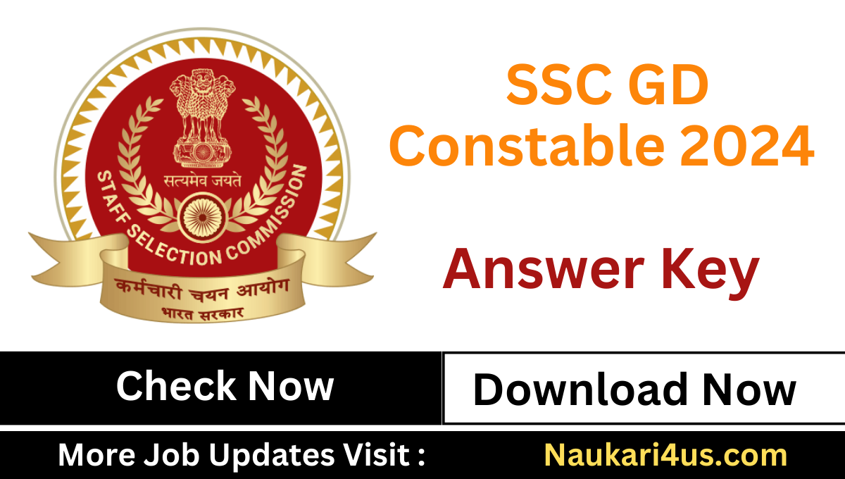 SSC GD Constable 2024 Answer Key Released