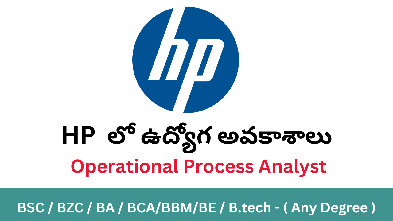 Job Openings in Bangalore for Freshers 2024 in HP as a Operational ...