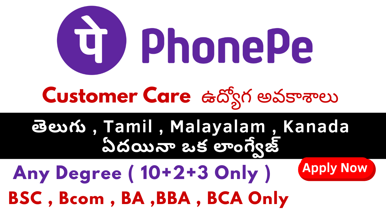 Phonepe Customer Care Jobs July 2024