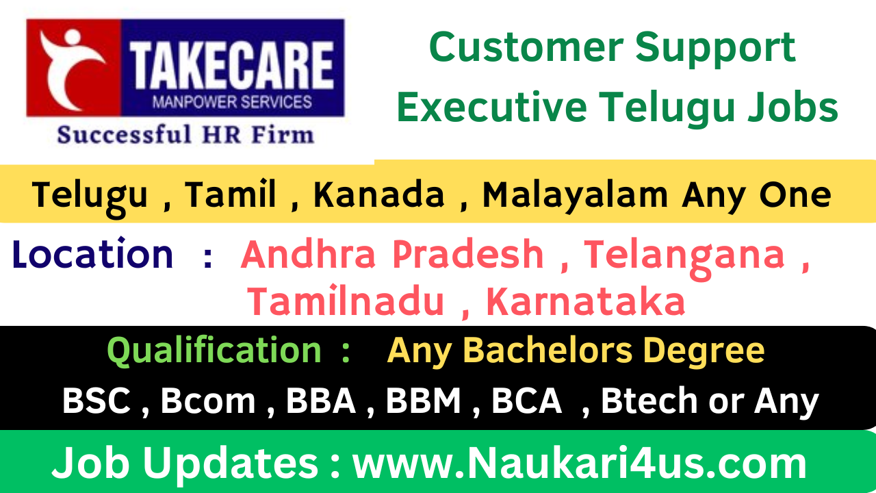 Customer Support Executive Telugu Jobs 2024