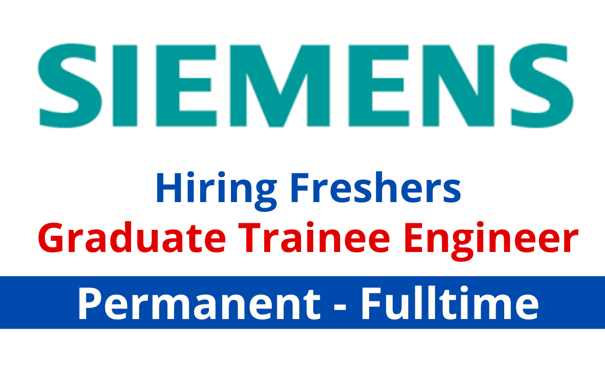 SIEMENS Hiring Freshers