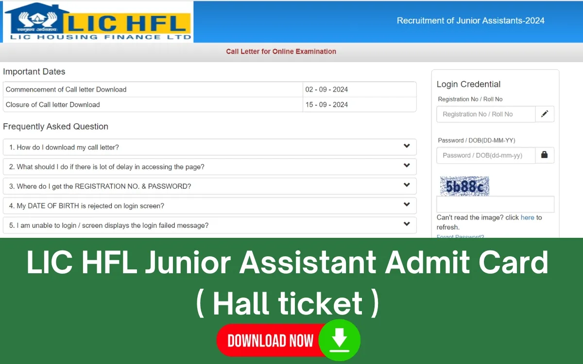 LIC HFL Junior Assistant Recruitment 2024: Admit Card Released – Download Now!