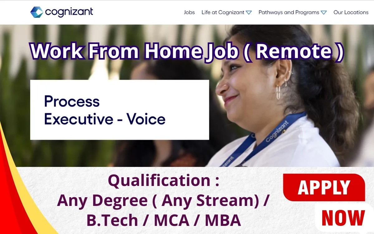 Cognizant Recruitment 2024 for Work From Home Jobs Opportunity