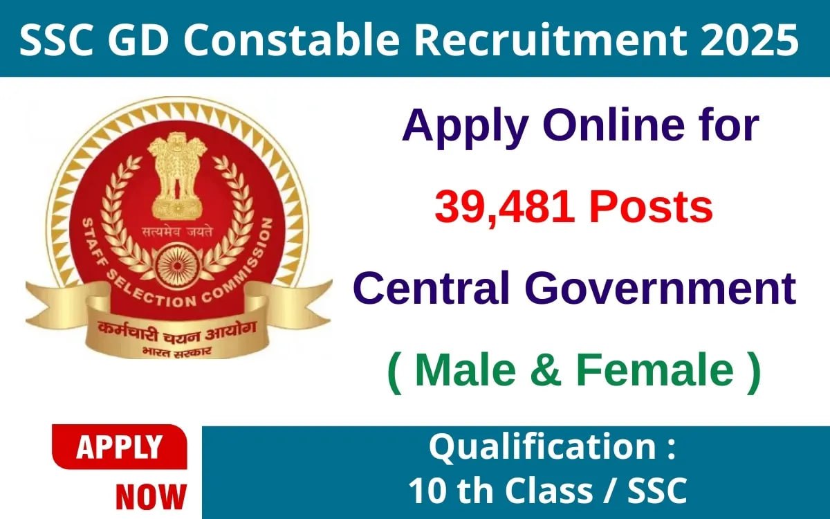 SSC GD Constable Recruitment 2025