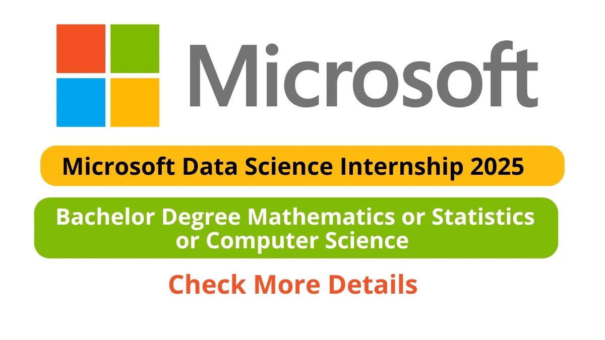 Microsoft Data Science Internship Opportunities