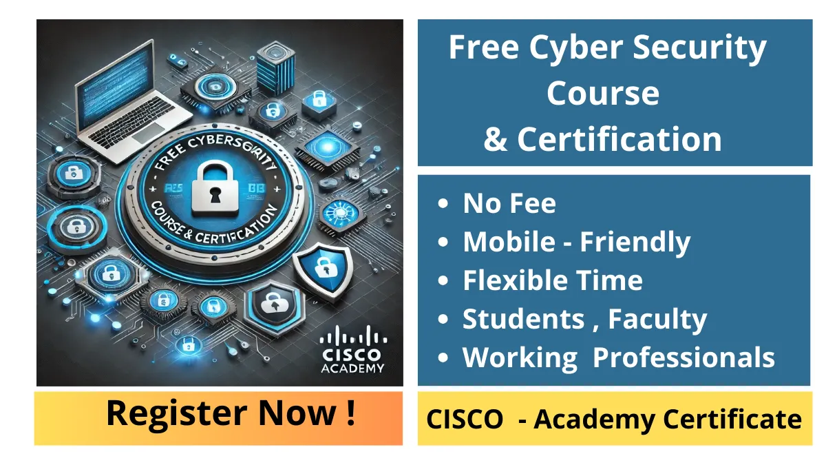 Free Cybersecurity Course and Certification from CISCO