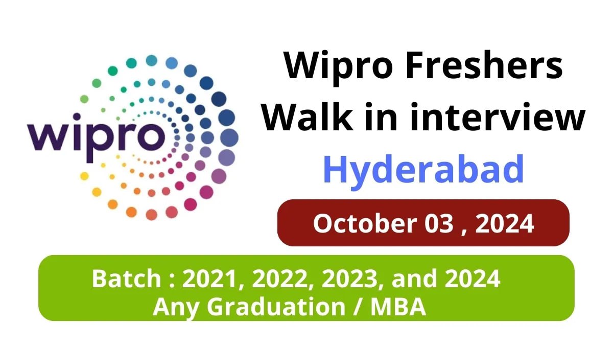 Wipro Freshers Walk-in interview