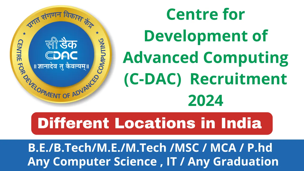 CDAC Recruitment 2024