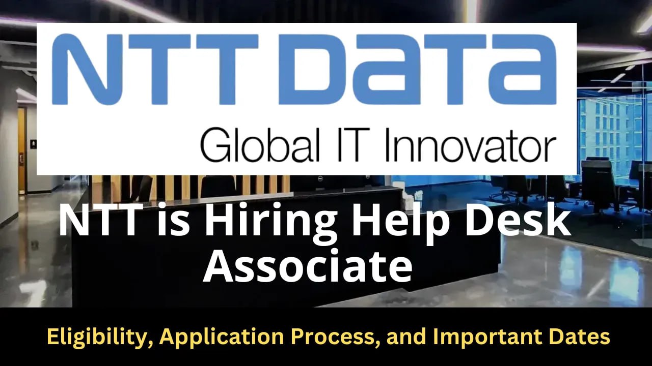 NTT Data is Hiring for 2024-2025