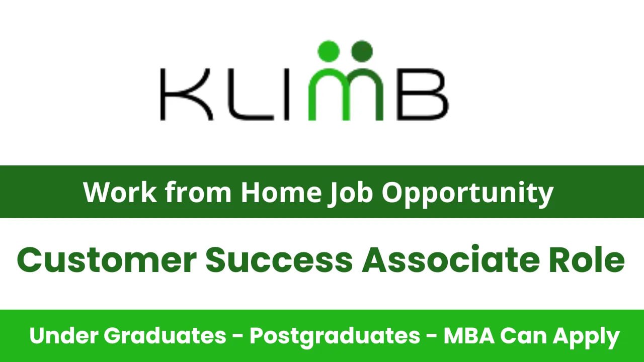 Customer Success Associate Role at Klimb.io