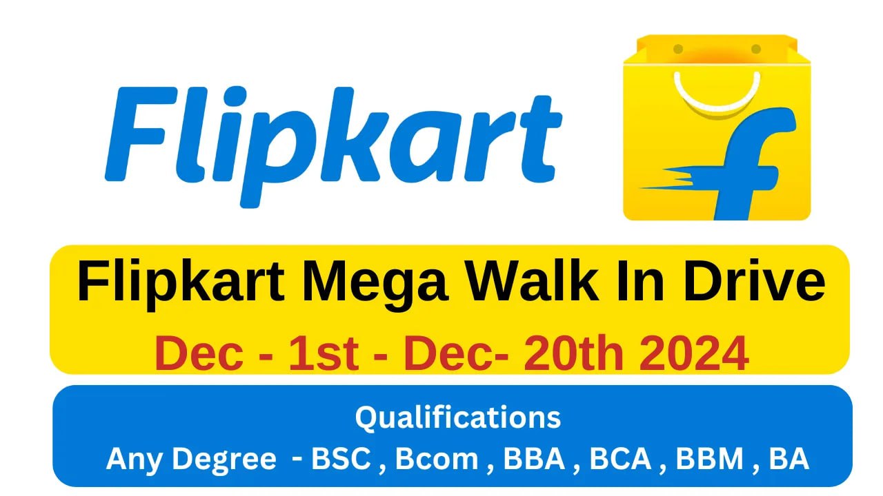 Flipkart Mega Walk In Drive