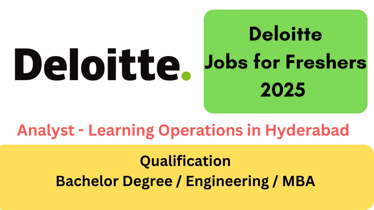 Deloitte Jobs for Freshers 2025 Latest Update