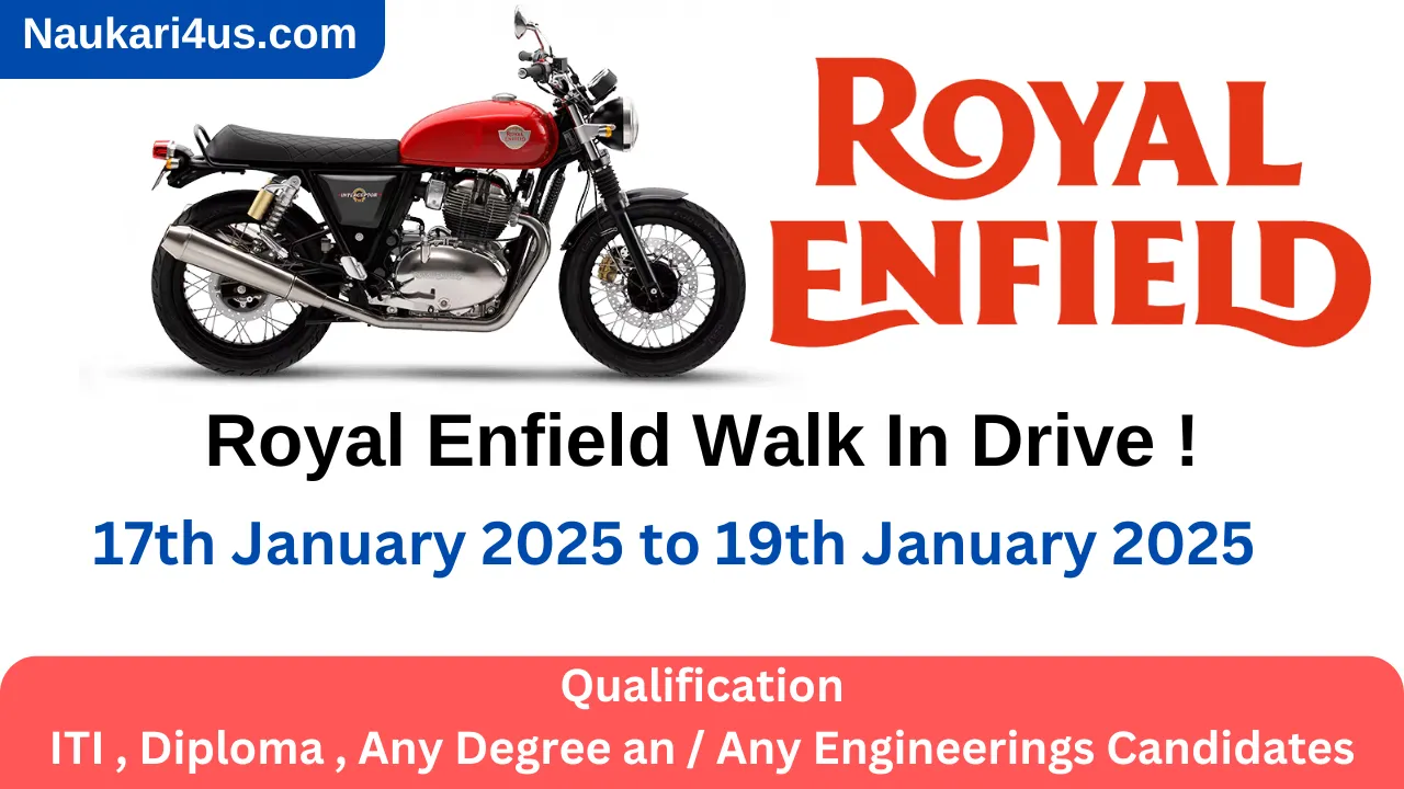 Royal Enfield Recruitment 2025