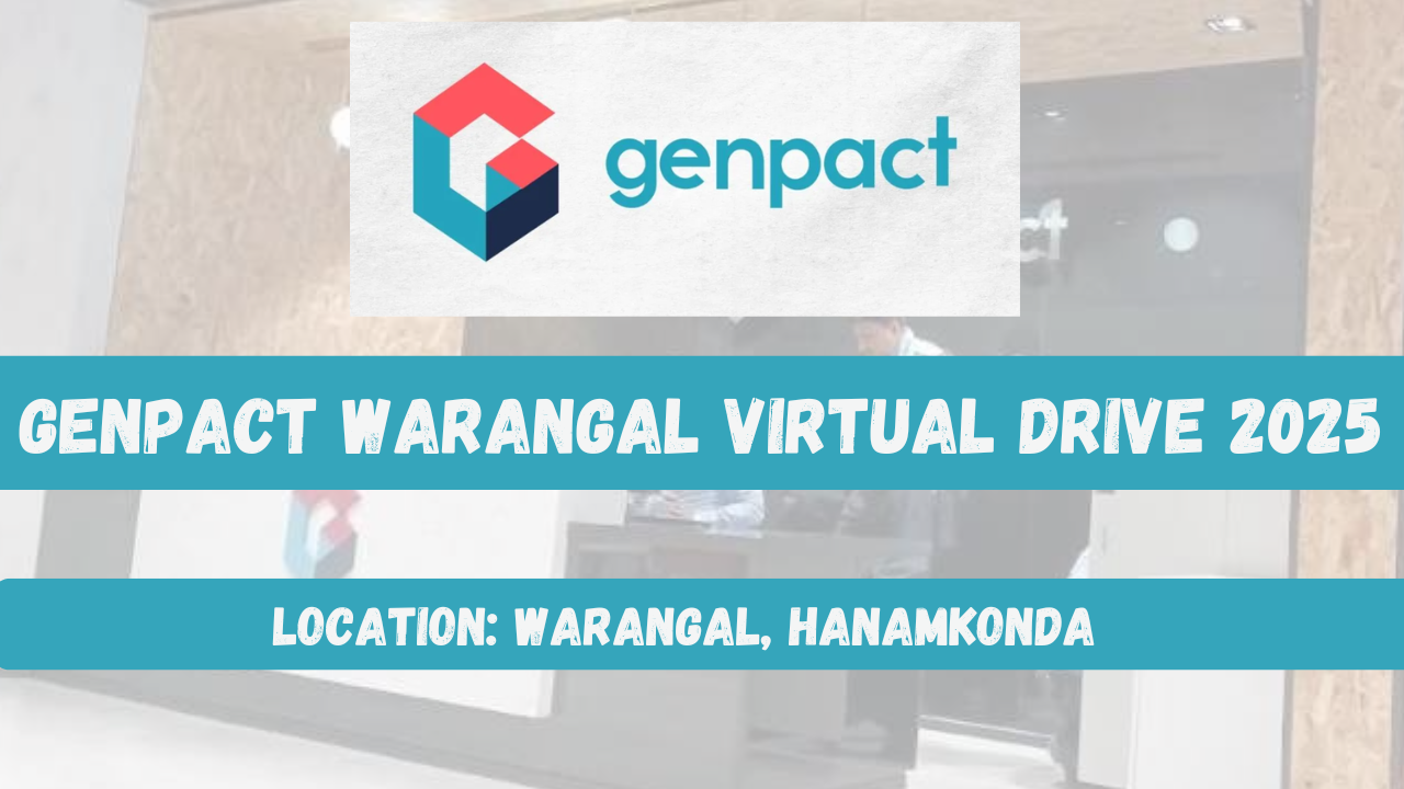 Genpact Warangal Virtual Drive 2025